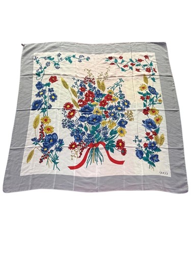 Foulard vintage carrè gucci - foulard,