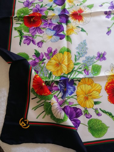 New gucci silk scarf floral - silk,