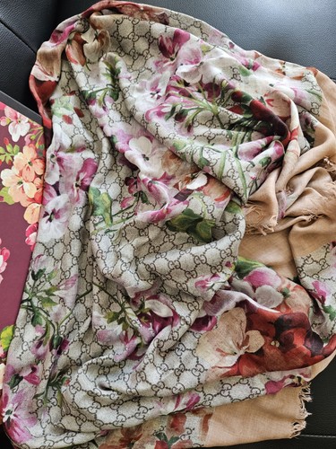 Gucci stola monogram flora - , gg