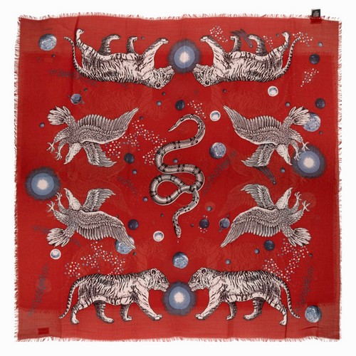 Gucci foulard quadrato - quadrato, con