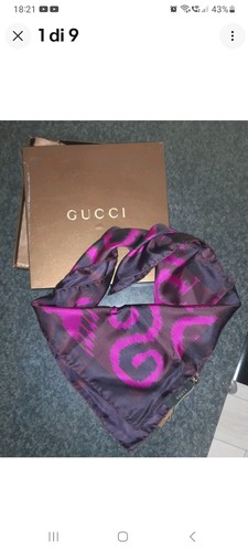 Foulard gucci seta twill - twill, 66x66