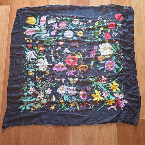 Sciarpa seta floreale - di, gucci